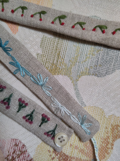 Jeudi 9 juillet | Mini-stage broderie+couture : Bracelet brodé en lin