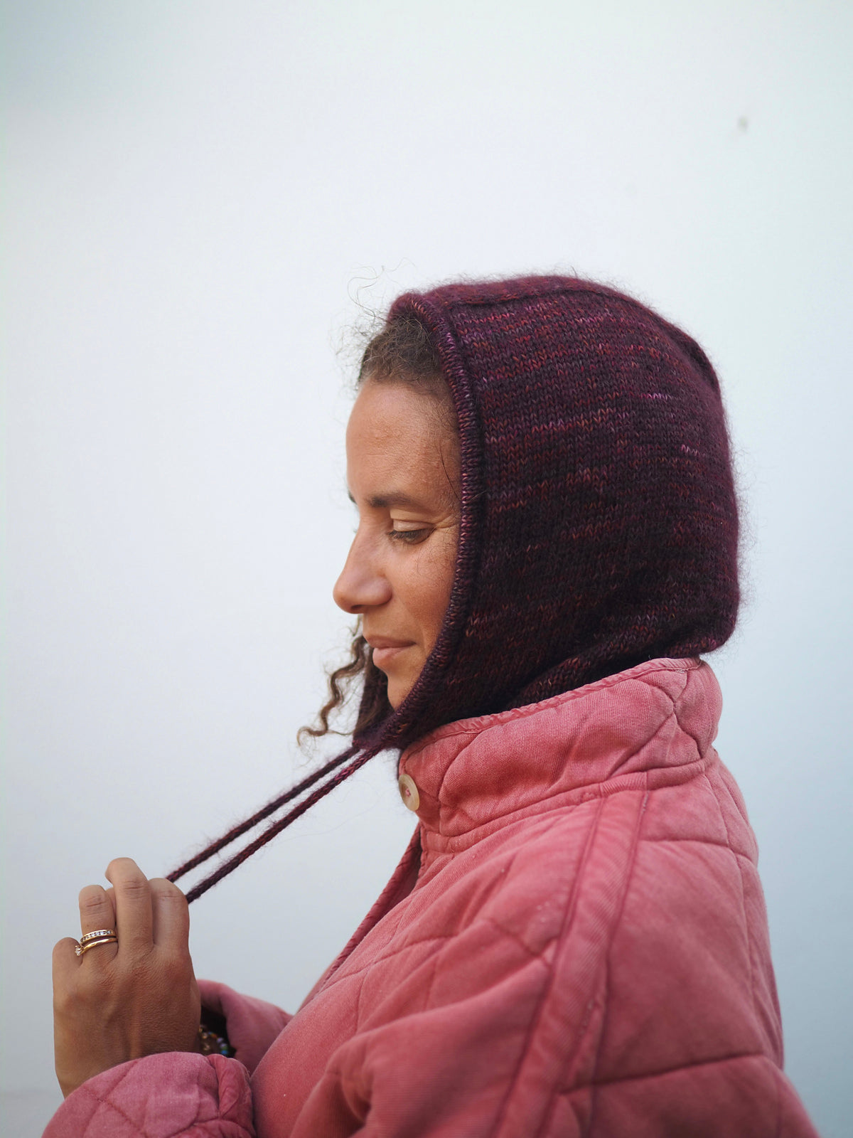 Kit de tricot (intermédiaire) - Cagoule 'Ollie'