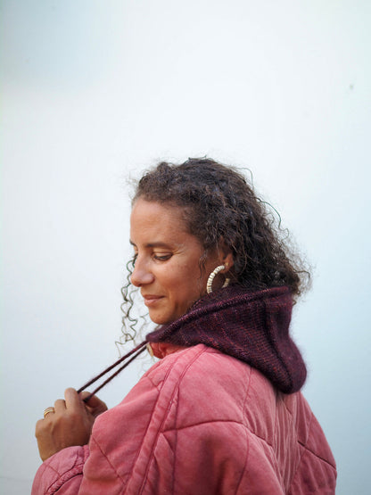 Kit de tricot (intermédiaire) - Cagoule 'Ollie'