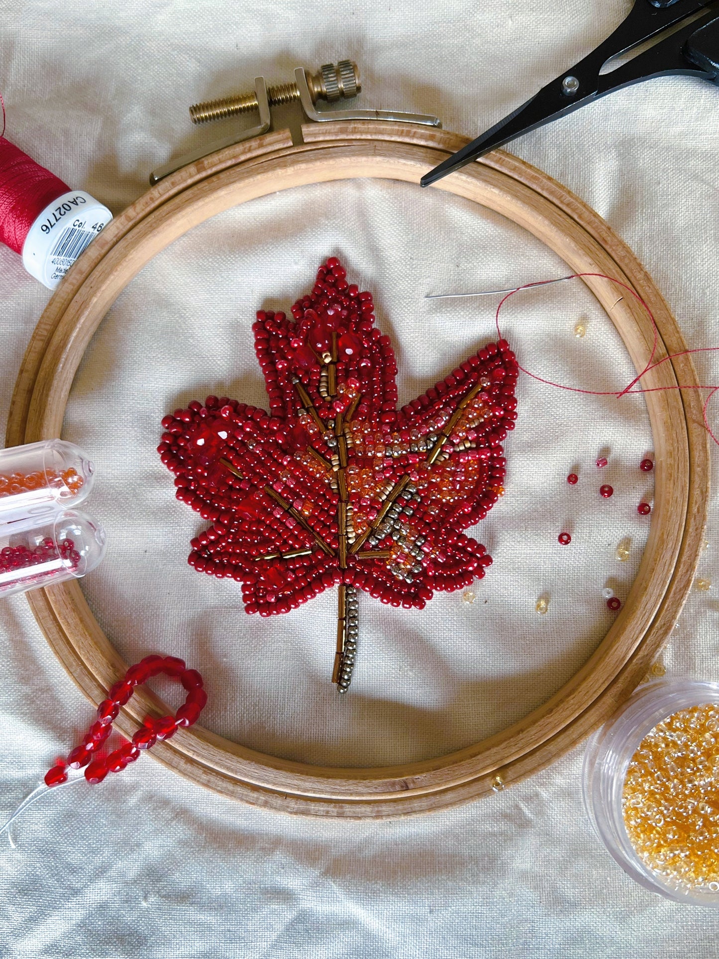 Broderie de perles - atelier Atelier-53