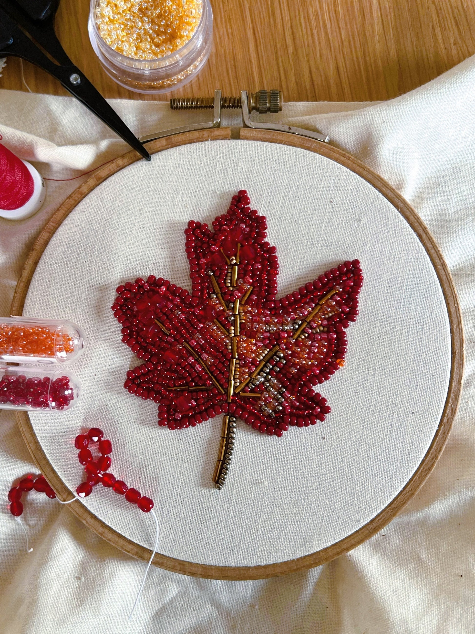 Broderie de perles - atelier Atelier-53