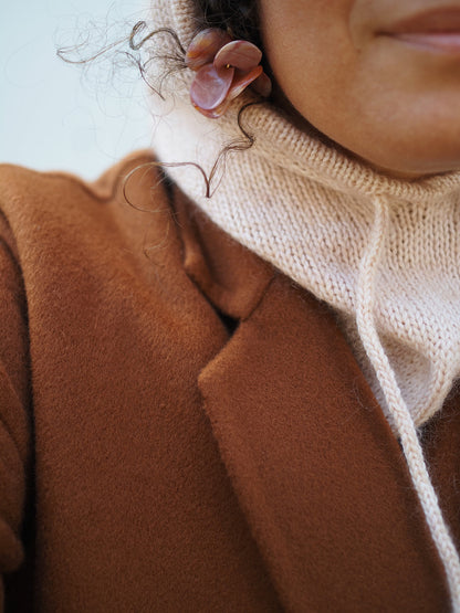 Kit de tricot (intermédiaire) - Cagoule 'Ollie'