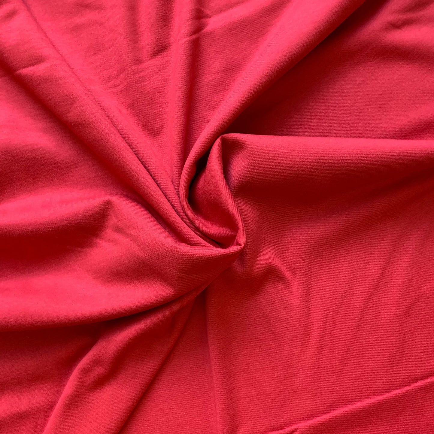 Tissu sweat coton bio rouge, Atelier-53