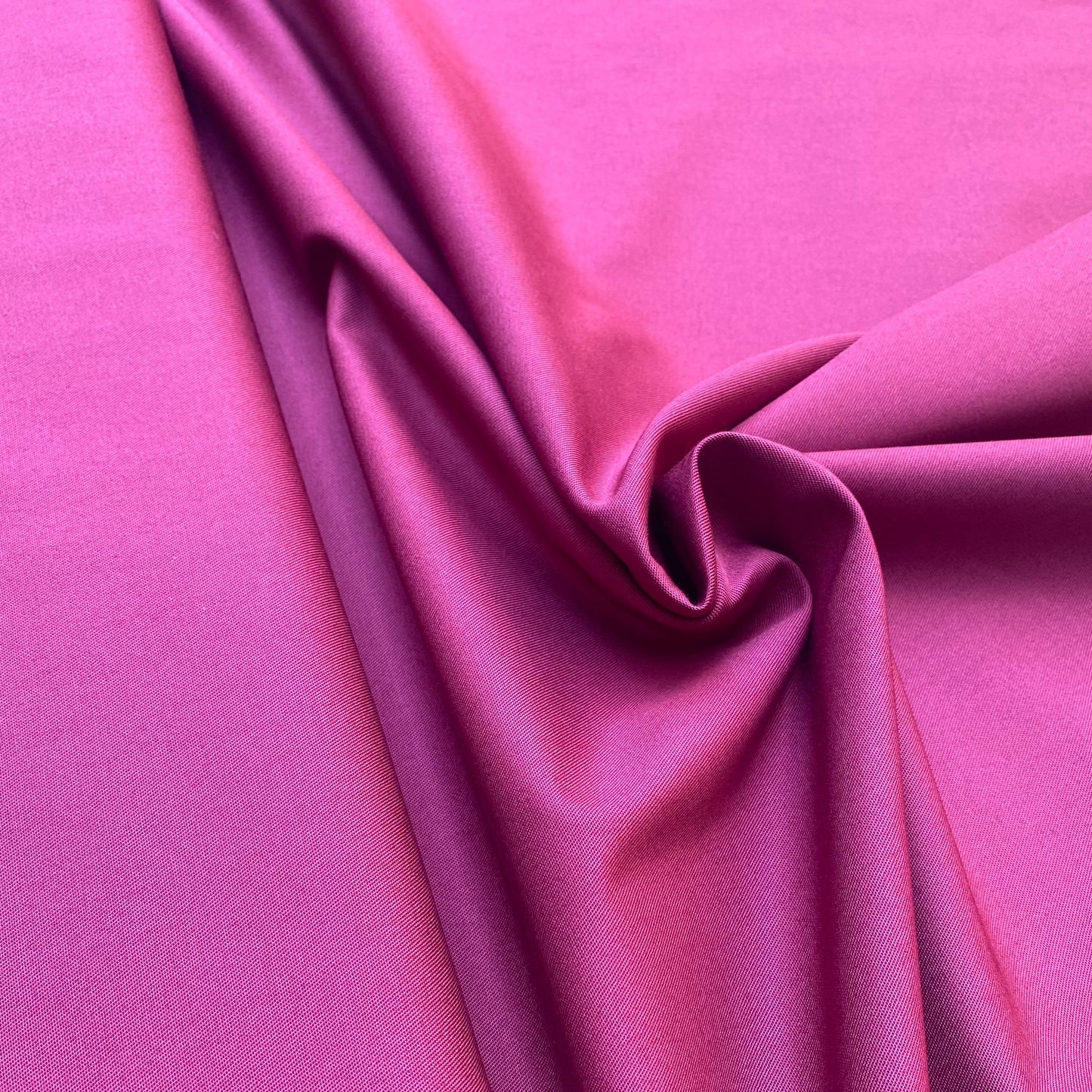 Gabardine de coton bio rose rhododendron, Atelier-53