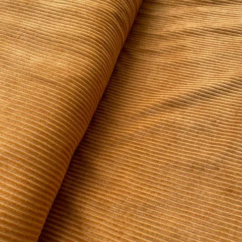 -20% ! Velours côtelé doux extensible 'caramel café' | 10 cm