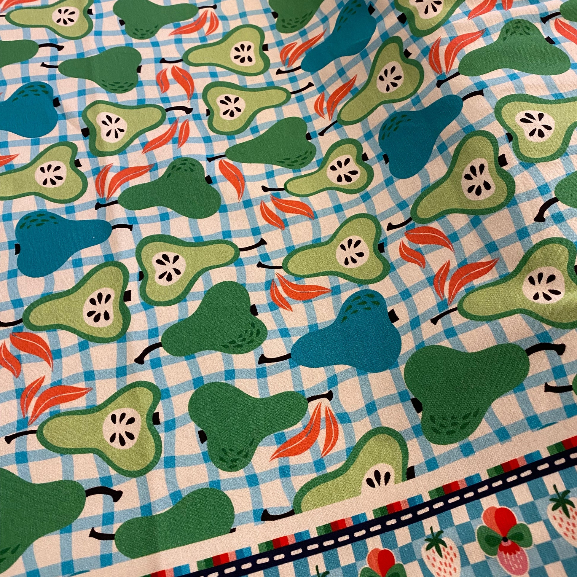 Jersey coton bio imprimé poires, Atelier-53