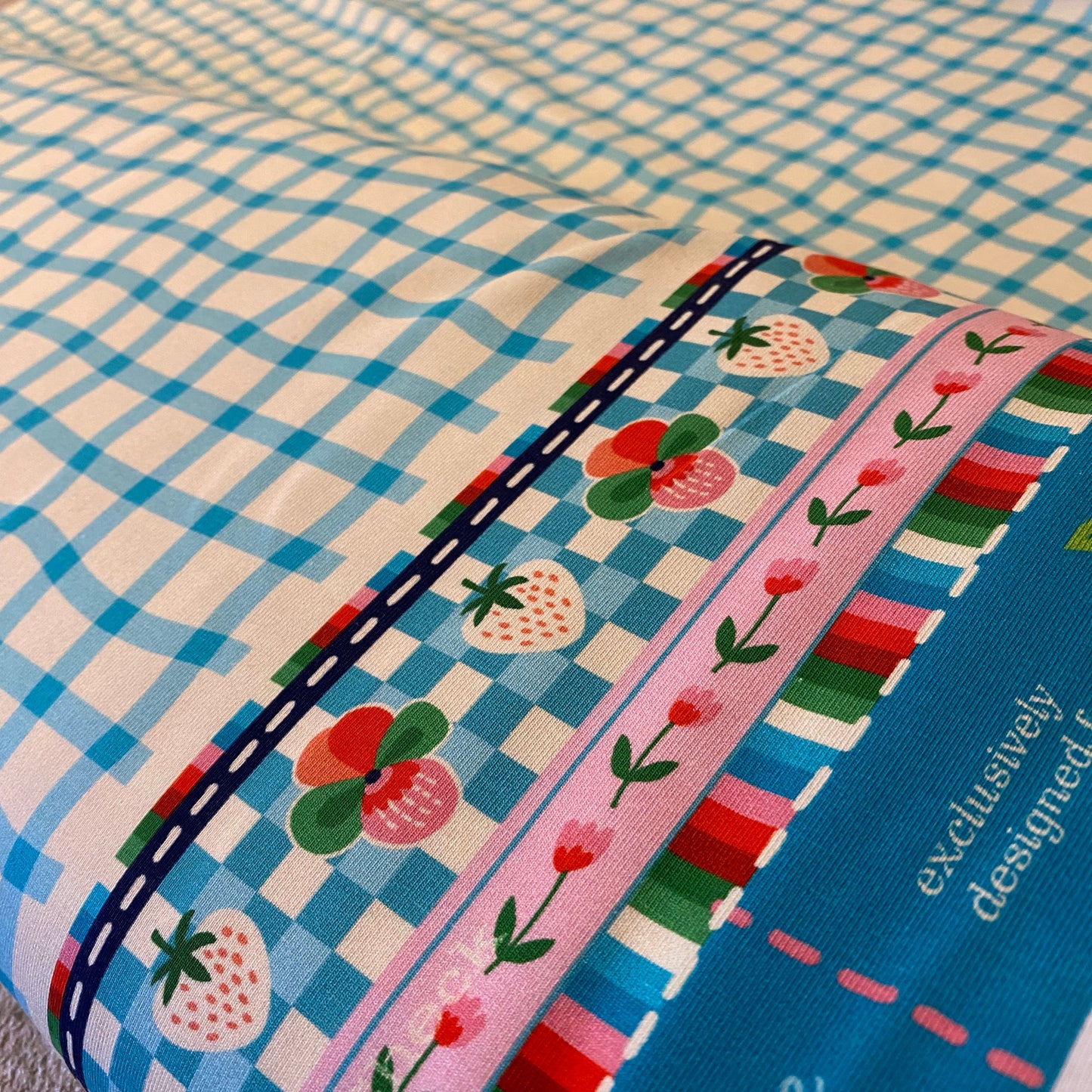 Jersey coton bio imprimé Picknick, Atelier-53