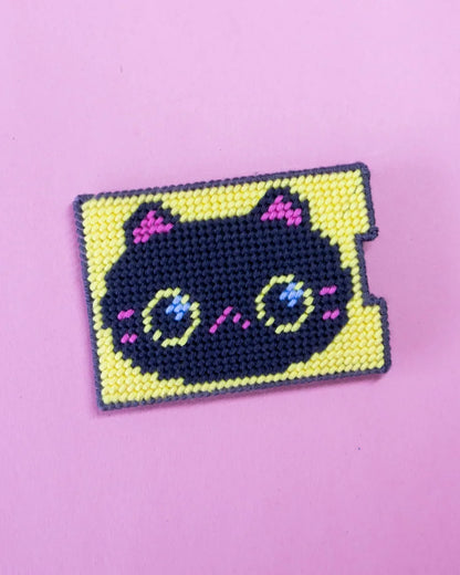 Kit Porte-carte à broder - Canevas Fatal - Kittens
