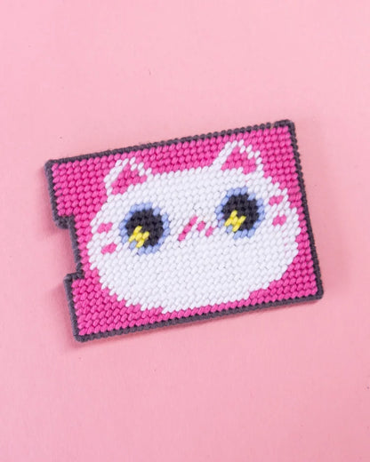 Kit Porte-carte à broder - Canevas Fatal - Kittens