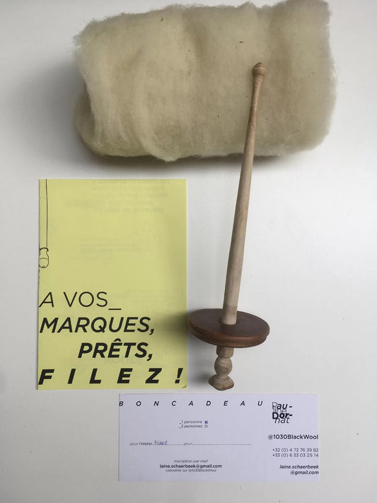 Kit de filage (débutant) - Initiation avec Pauline Dornat