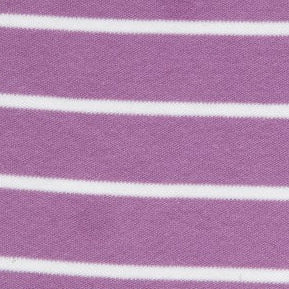 Jersey-interlock coton bio rayé lavande, Atelier-53