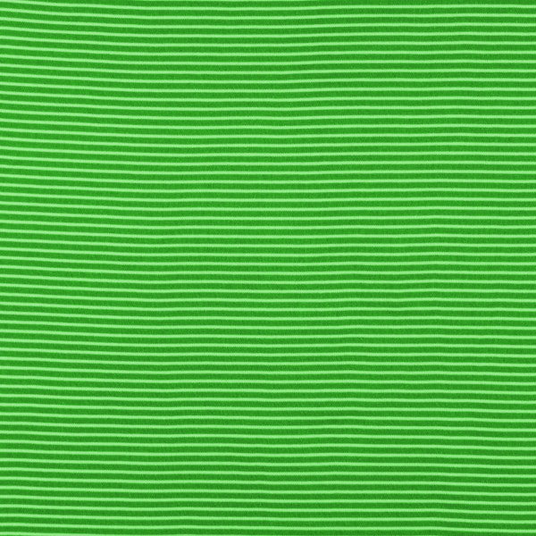 Jersey-interlock rayures vert / blanc