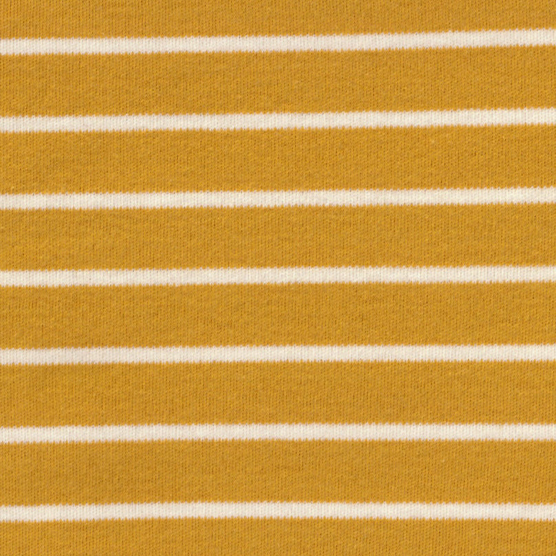 Jersey-interlock rayures "Tawny olive"