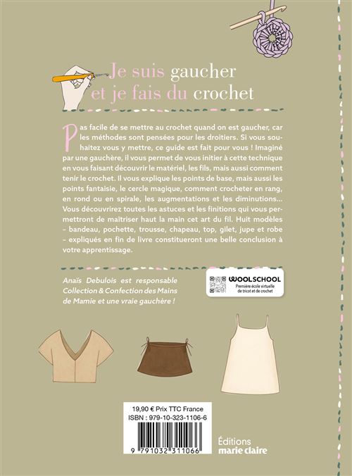 Je suis gaucher et je fais du crochet