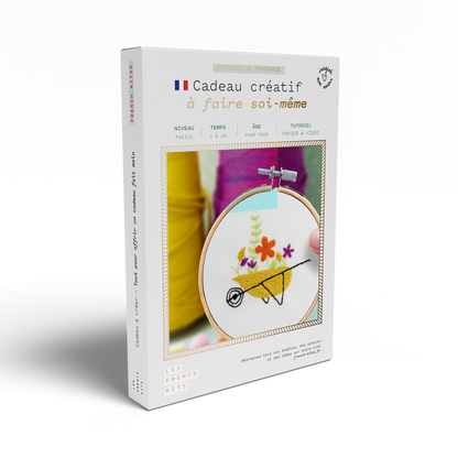 Boîte du kit de broderie Brouette végétale