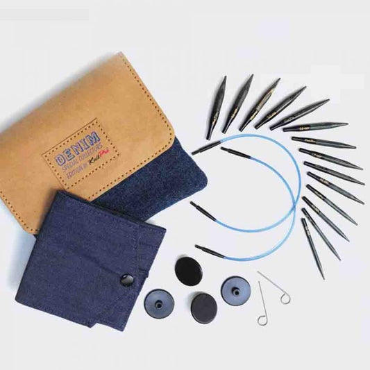 Set de mini aiguilles circulaires interchangeables « Indigo » | KnitPro