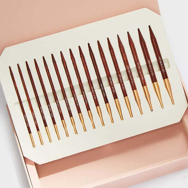 Set d'aiguilles circulaires interchangeables 'luxe Symfonie Rose' - KnitPro