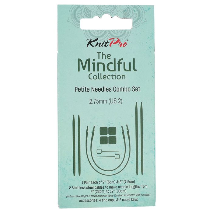 Contenu du set combo KnitPro Mindful Petite