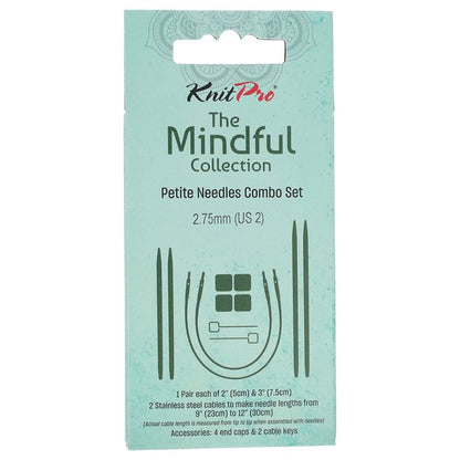 Contenu du set combo KnitPro Mindful Petite