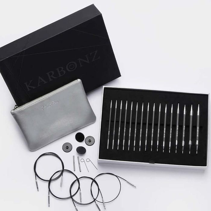 Set d'aiguilles circulaires interchangeables 'Karbonz' - KnitPro