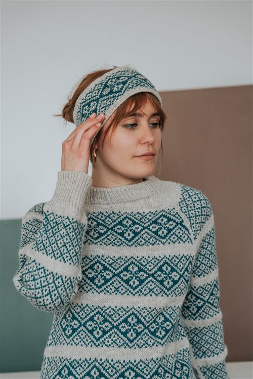 Motifs jacquard et textures du livre Les bases du tricot circulaire