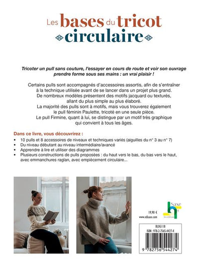 Couverture du livre Les bases du tricot circulaire, 18 modèles à tricoter