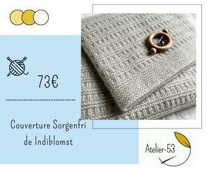 Kit de tricot (intermédiaire) - Couverture 'Sorgenfri'