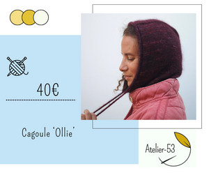 Kit de tricot (intermédiaire) - Cagoule 'Ollie'