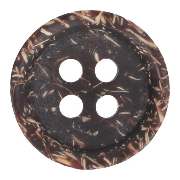 Bouton coco brun