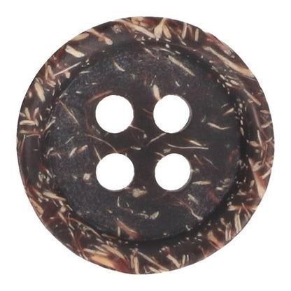 Bouton coco brun