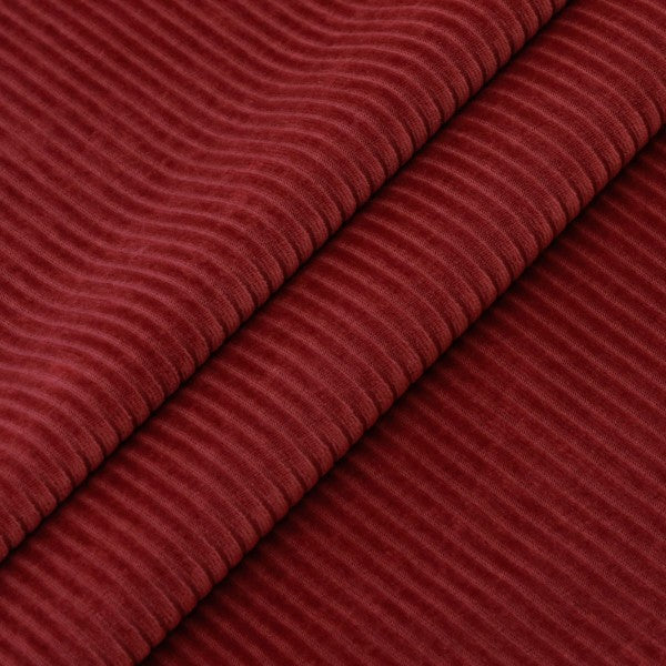 Velours côtelé coton bio rouge bordeaux, Atelier-53
