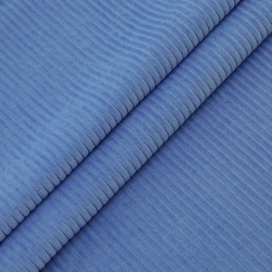 Velours côtelé doux extensible "Blue Bonnet"