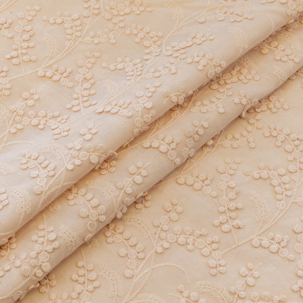 Broderie anglaise coton bio rose mimosa, Atelier-53