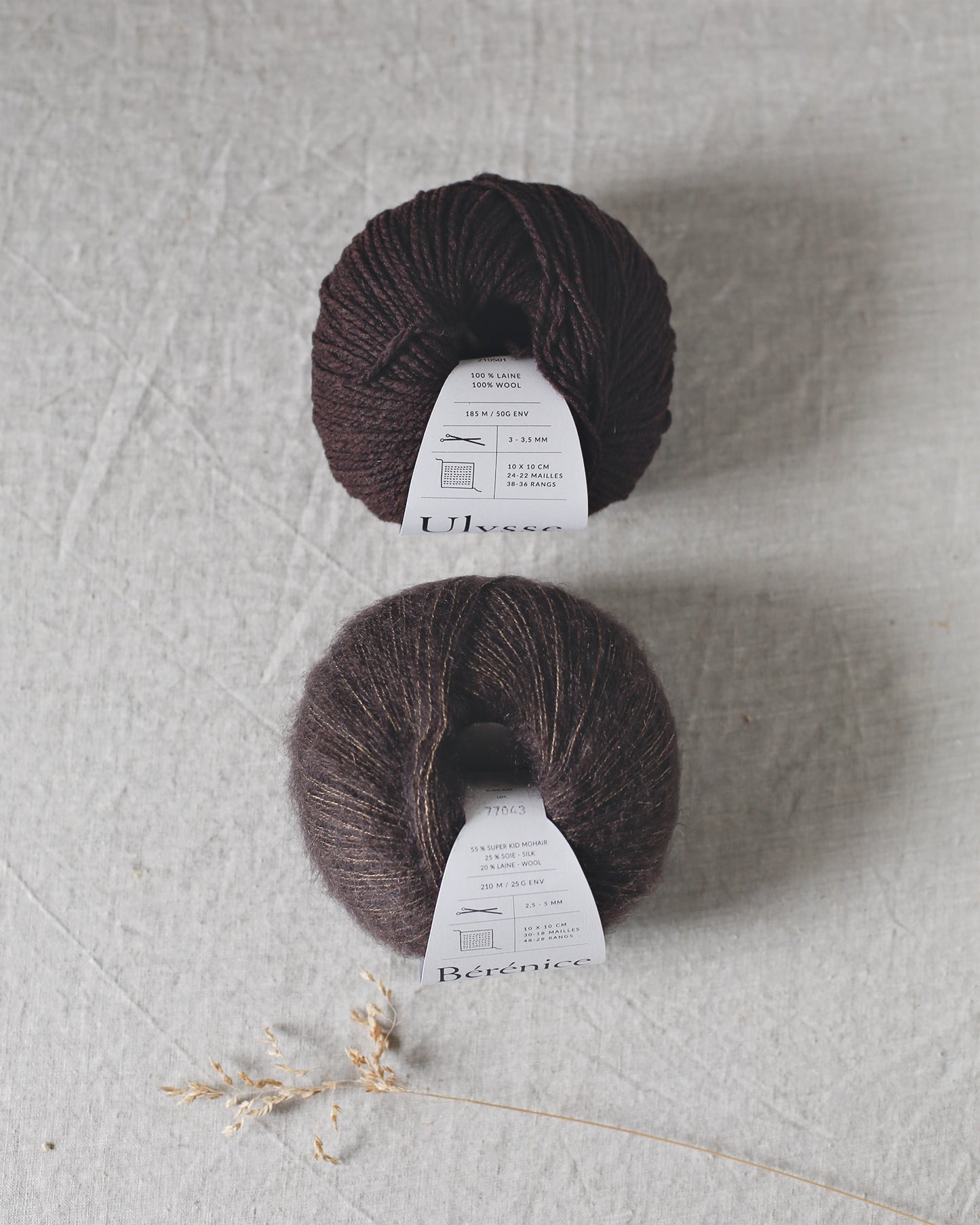 "Bérénice" - Mohair éthique, mérinos d'Arles bio & soie | 25 gr