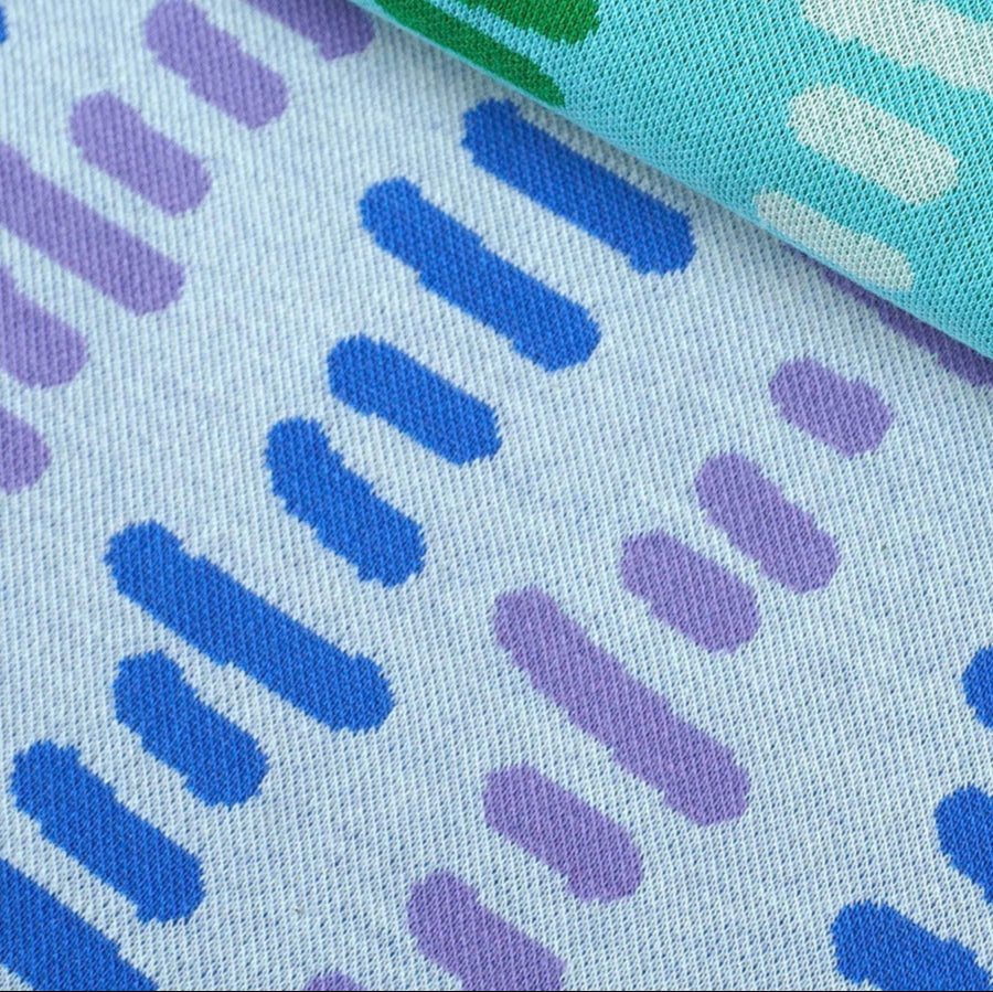 Jersey-jacquard coton bio Meadow, Atelier-53