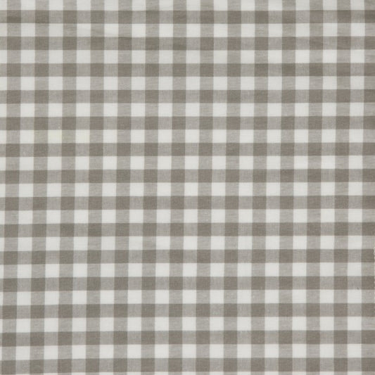 Popeline "vichy", carreaux moyens 'cinder' | 10 cm