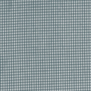 Popeline "vichy", carreaux gris/bleu | 10 cm