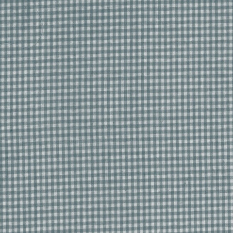 Popeline "vichy", carreaux gris/bleu | 10 cm