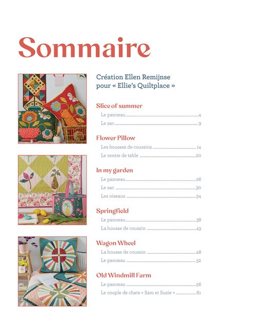 Pages intérieures du livre Quilts modernes, modèles de quilts contemporains