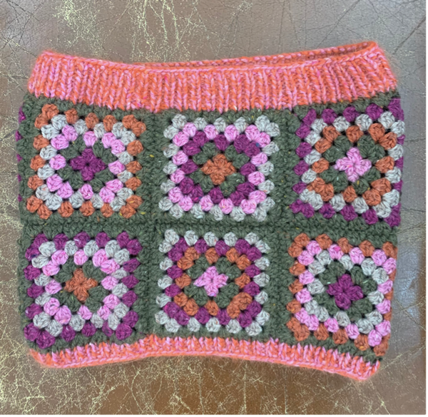 Kit de crochet (intermédiaire) - Tour de cou en granny squares