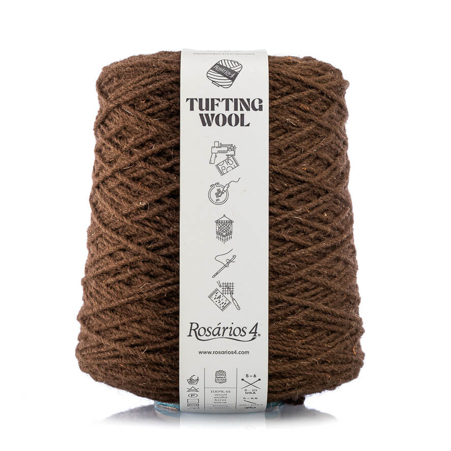 Tufting Wool Brun, Atelier-53