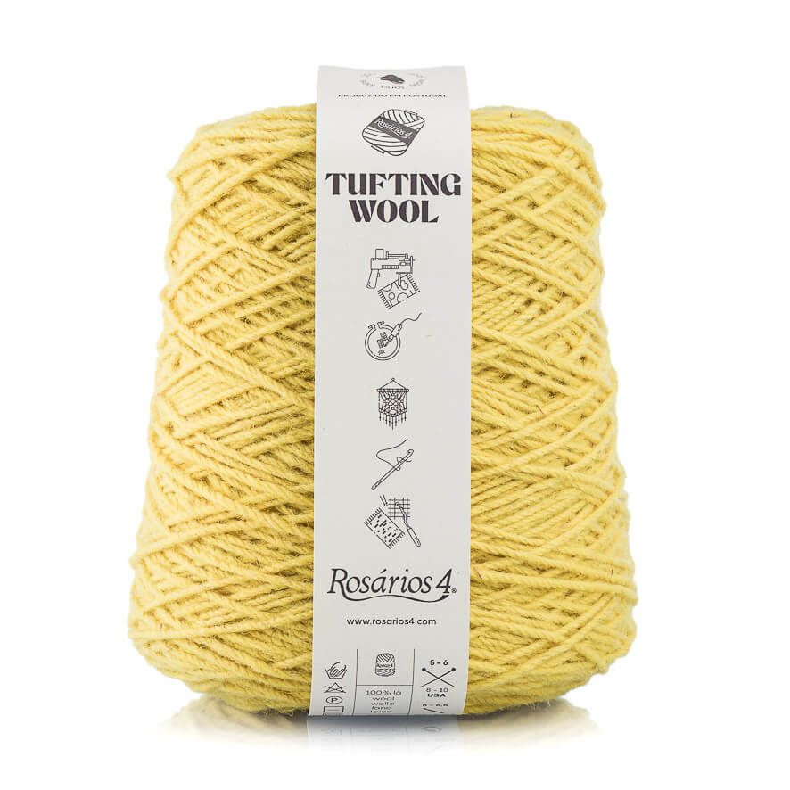 Tufting Wool Jaune vif, Atelier-53