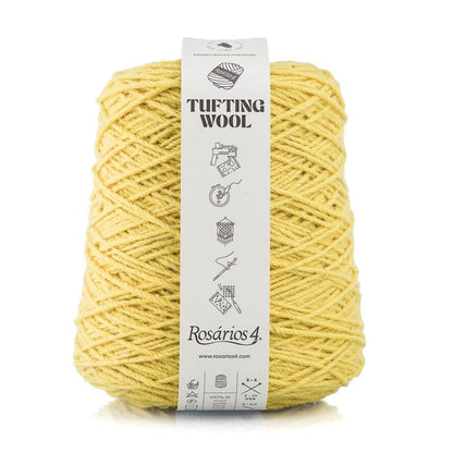 Tufting Wool Jaune vif, Atelier-53