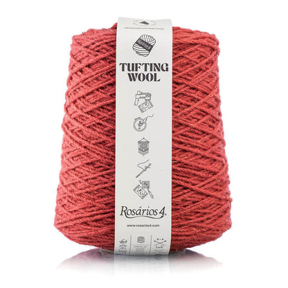 Tufting Wool Rose foncé, Atelier-53