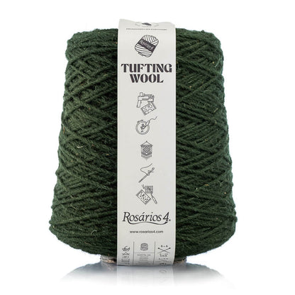 Tufting Wool Vert foncé, Atelier-53