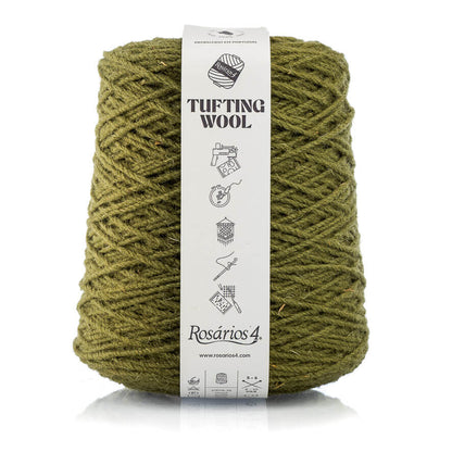 Tufting Wool Kaki, Atelier-53