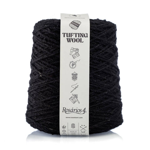 Tufting Wool, 'noir' | 50 gr