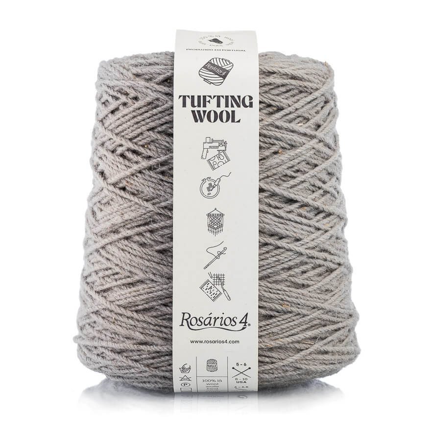 Tufting Wool Gris, Atelier-53