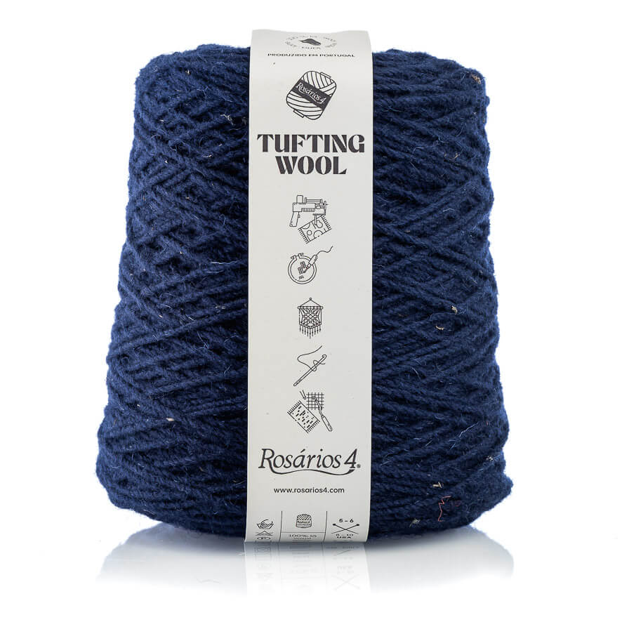 Tufting Wool Bleu marine, Atelier-53
