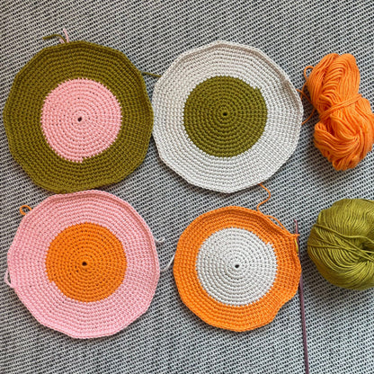 Kit de crochet (débutant+) - Maniques en coton bio